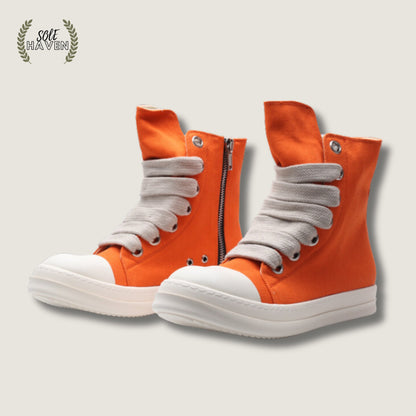 Rick Owens DRKSHDW Jumbo Lace High 'Orange' - Sole HavenShoesRick Owens