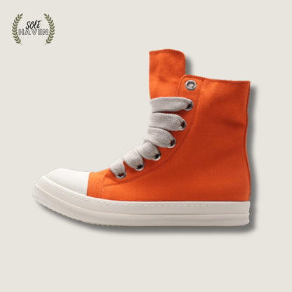 Rick Owens DRKSHDW Jumbo Lace High 'Orange' - Sole HavenShoesRick Owens