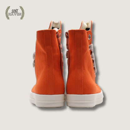 Rick Owens DRKSHDW Jumbo Lace High 'Orange' - Sole HavenShoesRick Owens