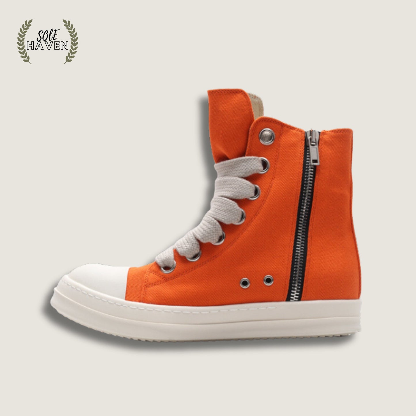 Rick Owens DRKSHDW Jumbo Lace High 'Orange' - Sole HavenShoesRick Owens