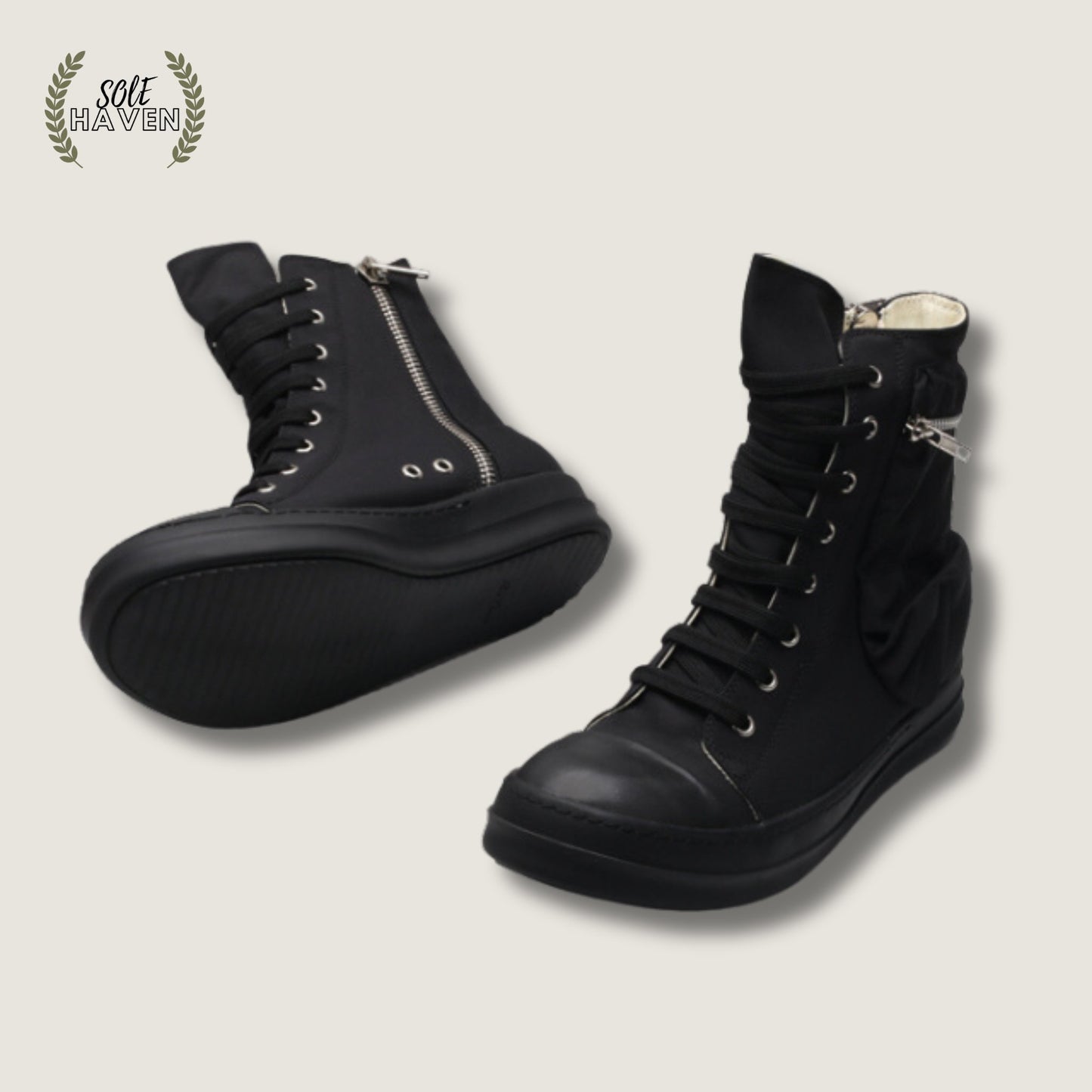 Rick Owens DRKSHDW Ramones Cargo 'Black' - Sole HavenShoesRick Owens