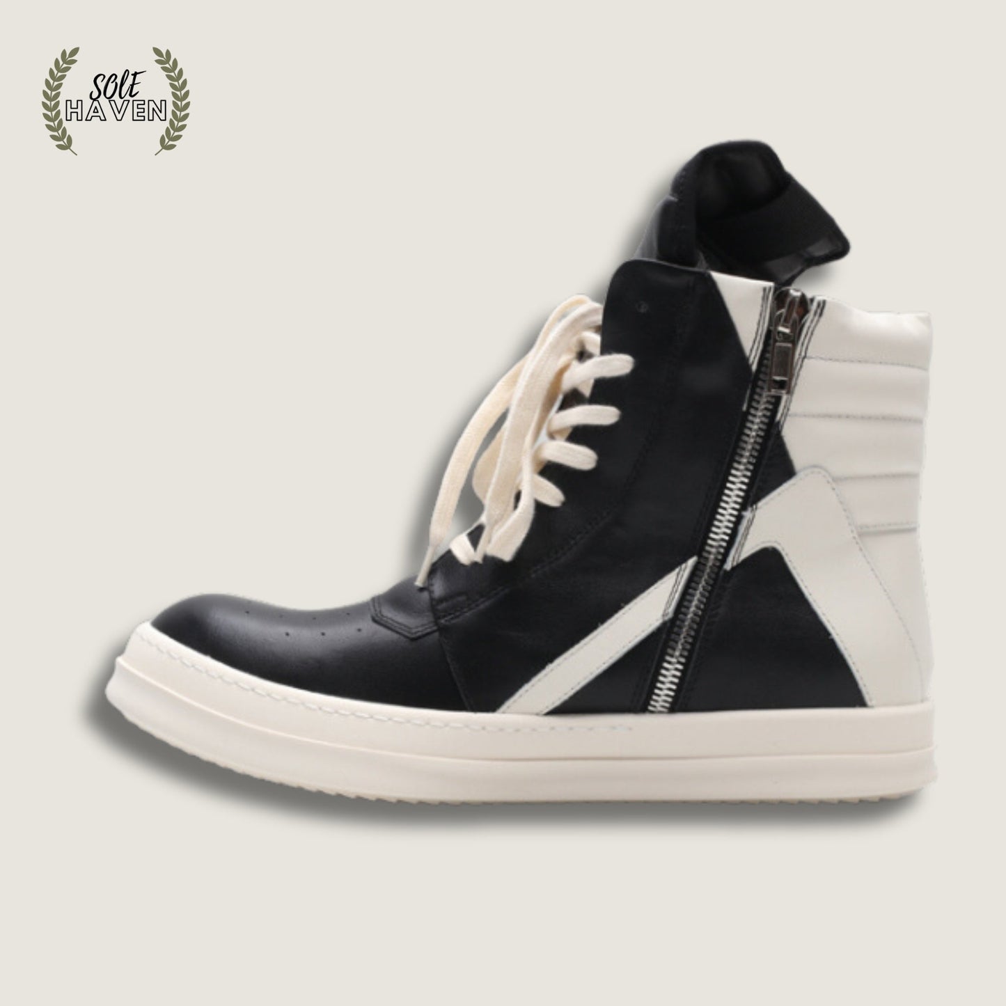 Rick Owens EDFU Geobasket 'Black Milk' - Sole HavenShoesRick Owens