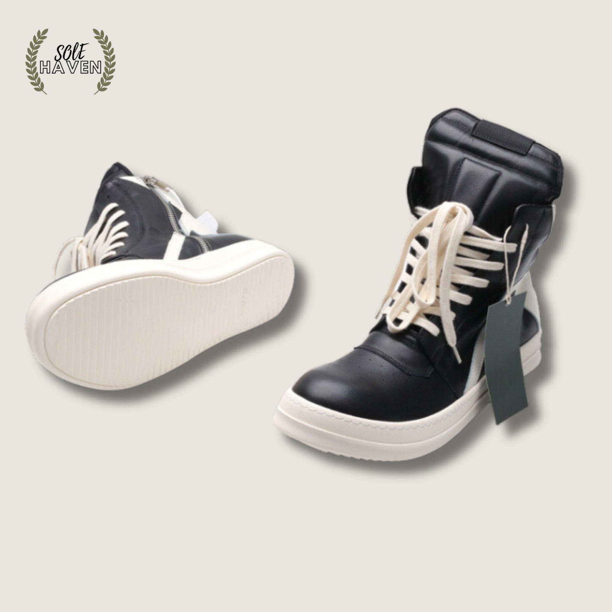 Rick Owens EDFU Geobasket 'Black Milk' - Sole HavenShoesRick Owens