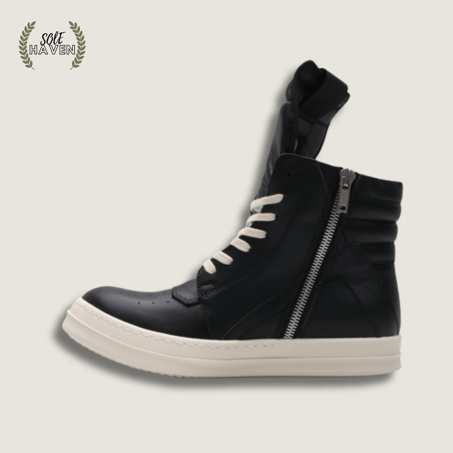 Rick Owens EDFU Geobasket 'Black' - Sole HavenShoesRick Owens