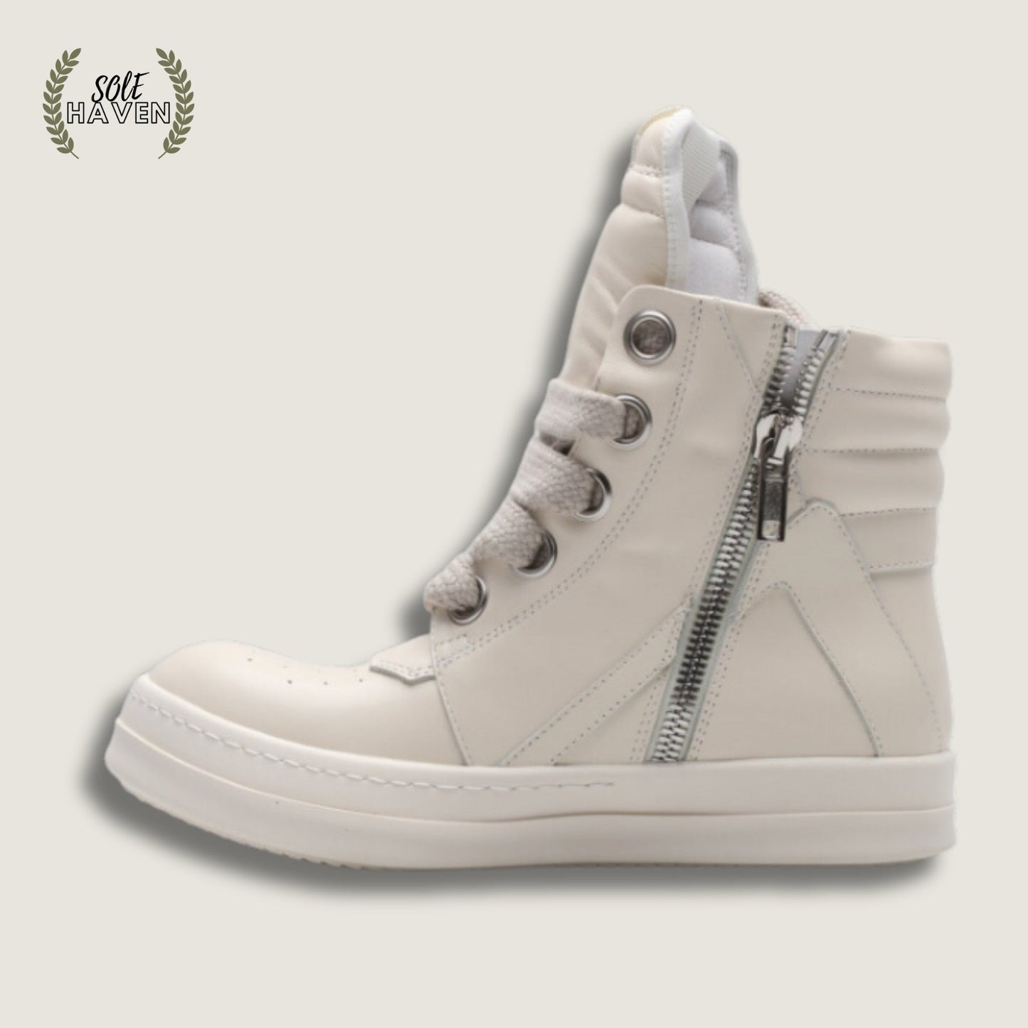 Rick Owens EDFU Geobasket 'Cream' - Sole HavenShoesRick Owens