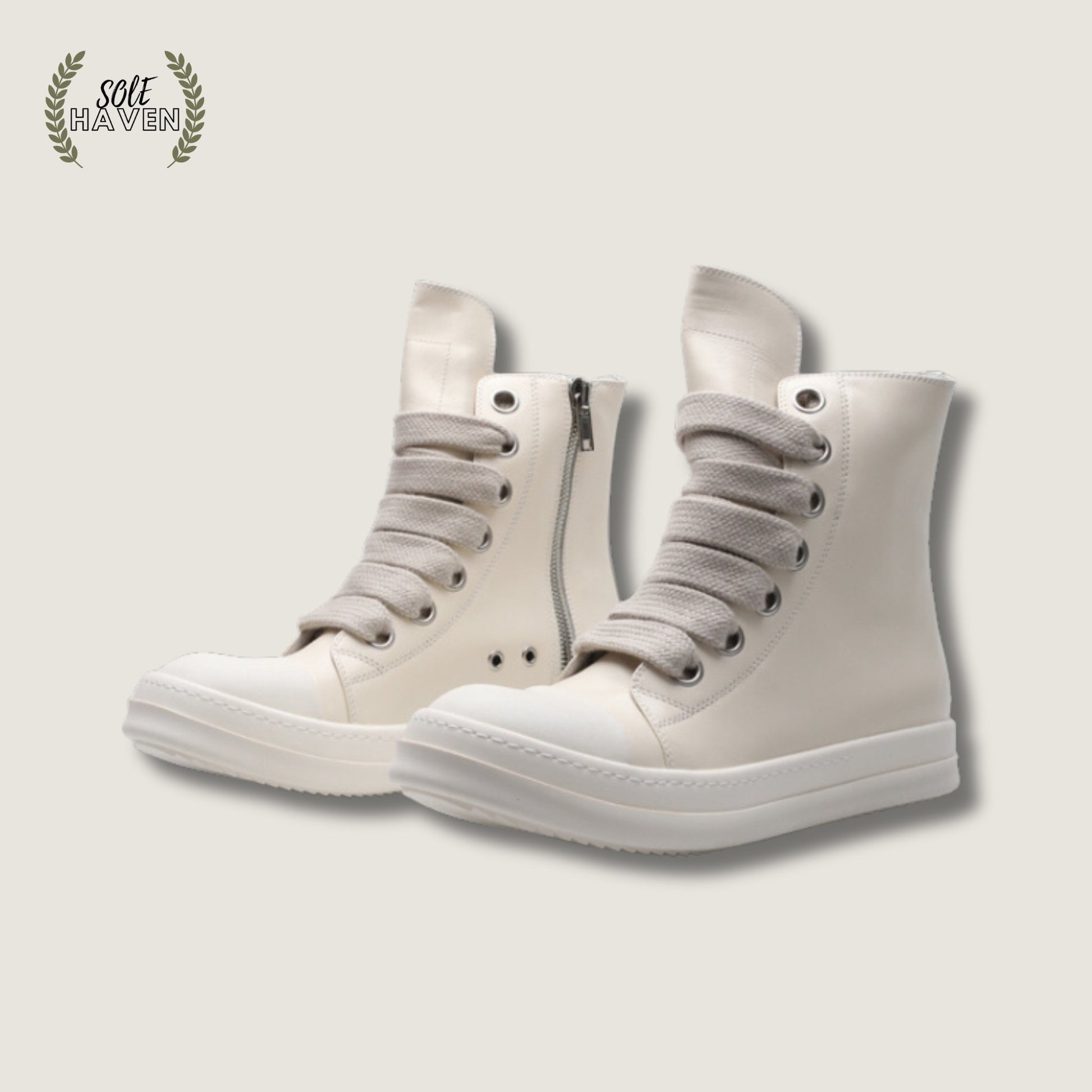 Rick Owens EDFU Sneaker Megalace 'White' - Sole HavenShoesRick Owens