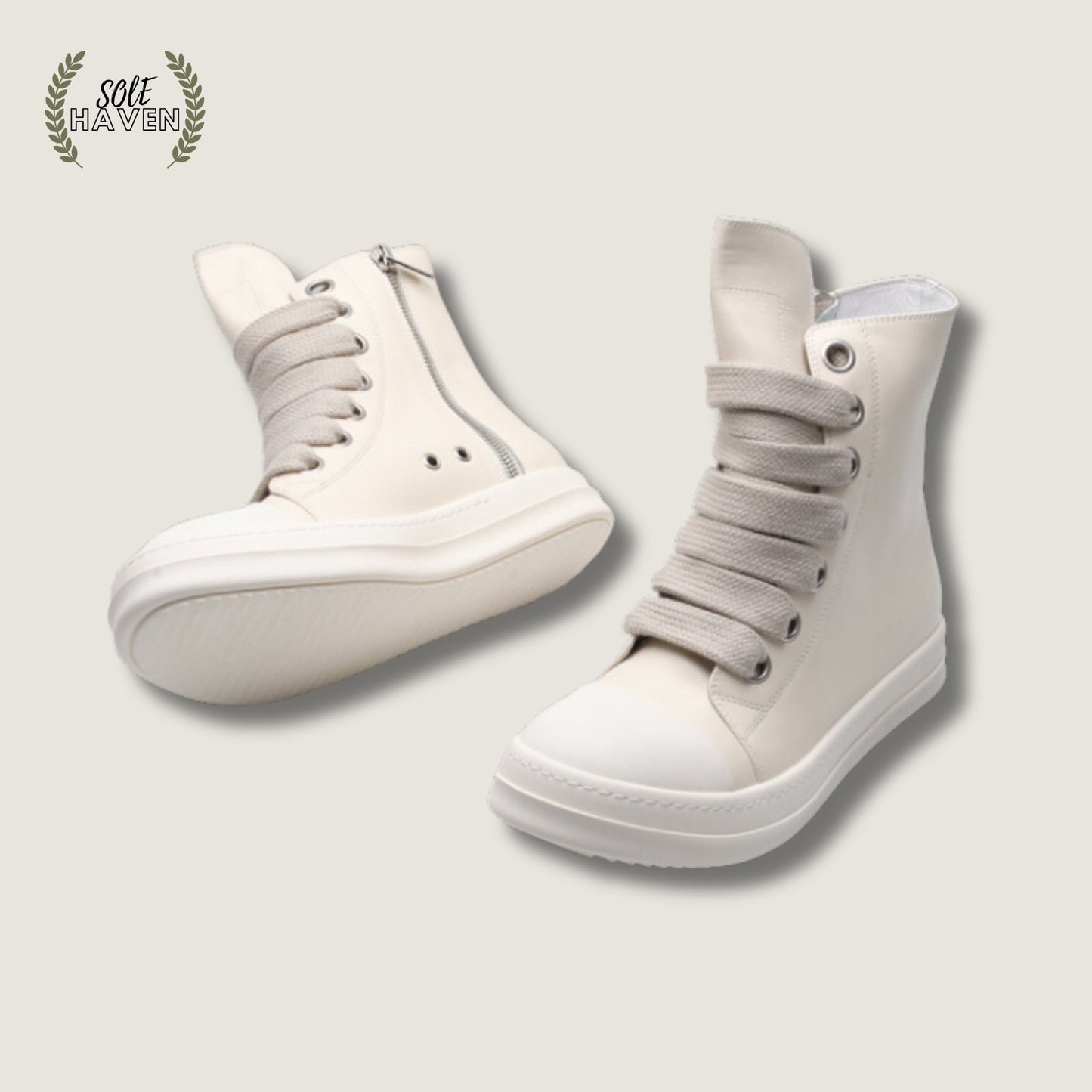 Rick Owens EDFU Sneaker Megalace 'White' - Sole HavenShoesRick Owens