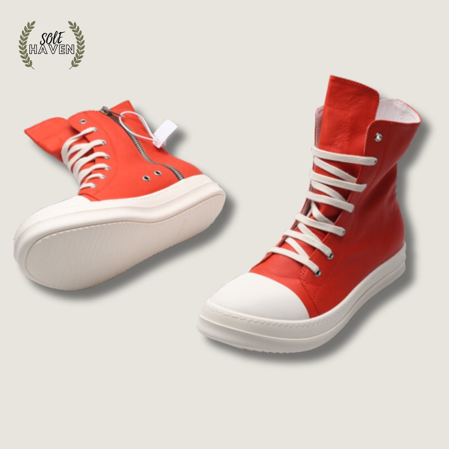 Rick Owens EDFU Sneaker 'Red' - Sole HavenShoesRick Owens