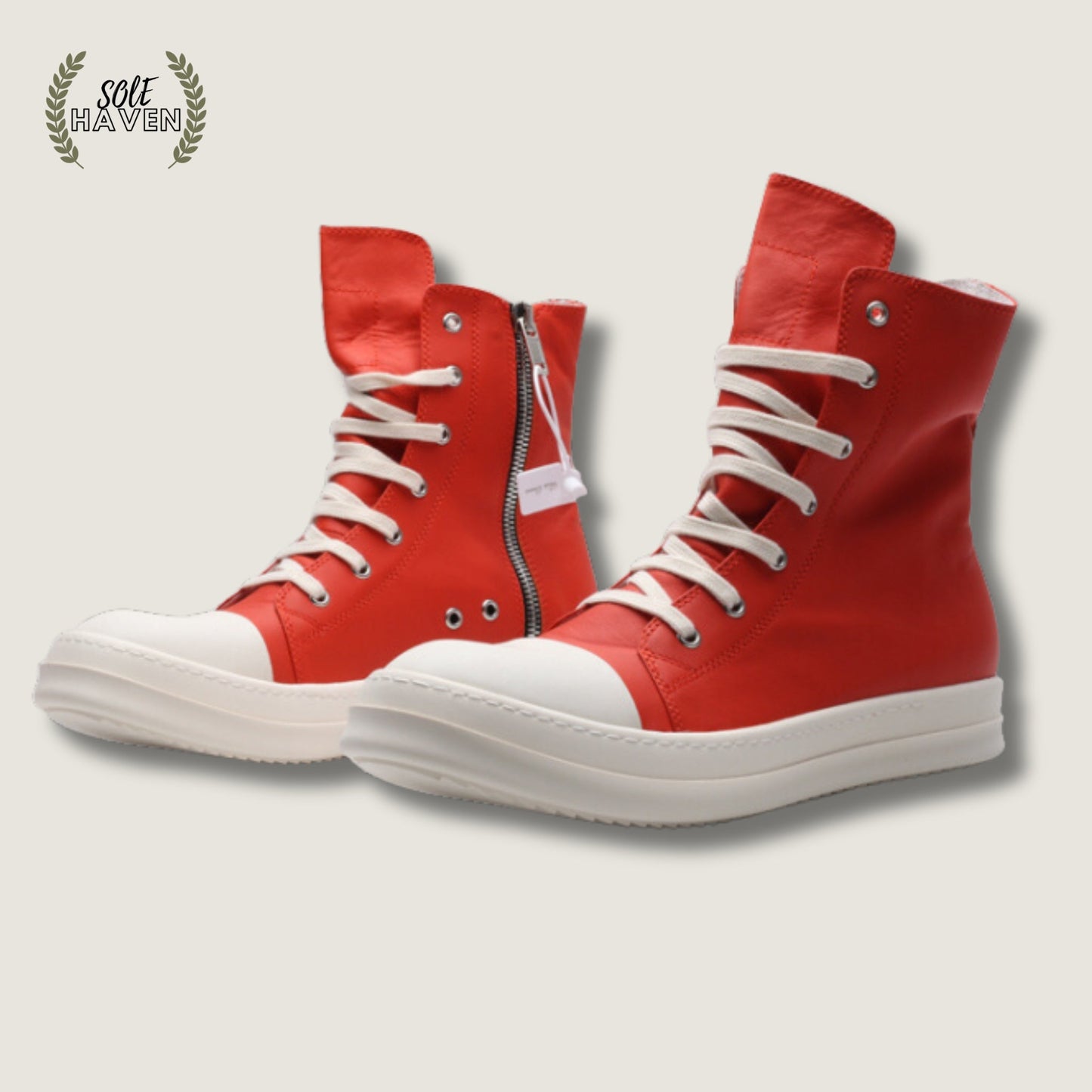 Rick Owens EDFU Sneaker 'Red' - Sole HavenShoesRick Owens