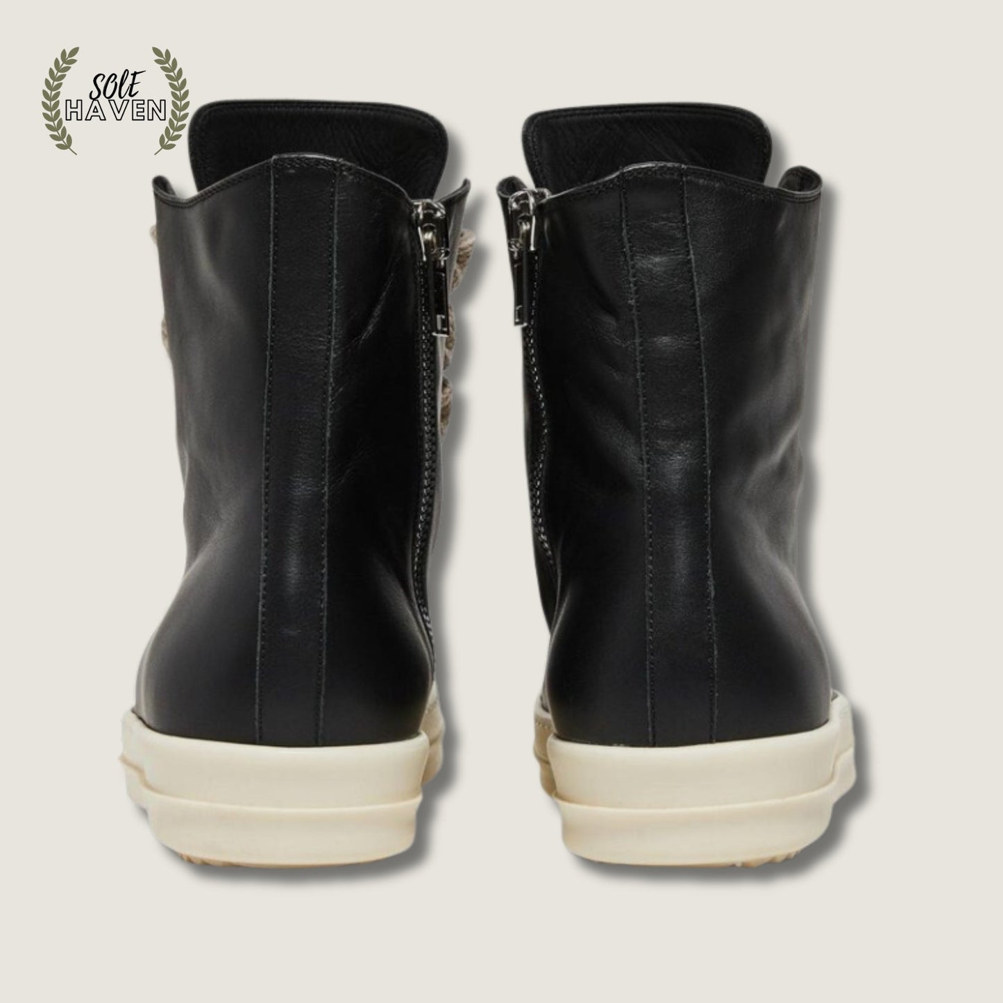 Rick Owens Fogachine Ramones High 'Black Milk' - Sole HavenShoesRick Owens