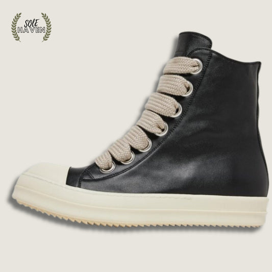 Rick Owens Fogachine Ramones High 'Black Milk' - Sole HavenShoesRick Owens