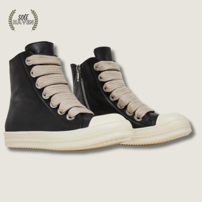 Rick Owens Fogachine Ramones High 'Black Milk' - Sole HavenShoesRick Owens