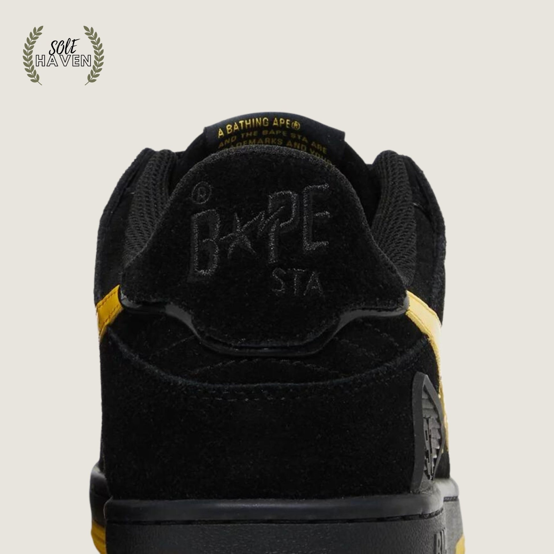 Sk8 Sta 'Black Electric Yellow' - Sole HavenShoesBape