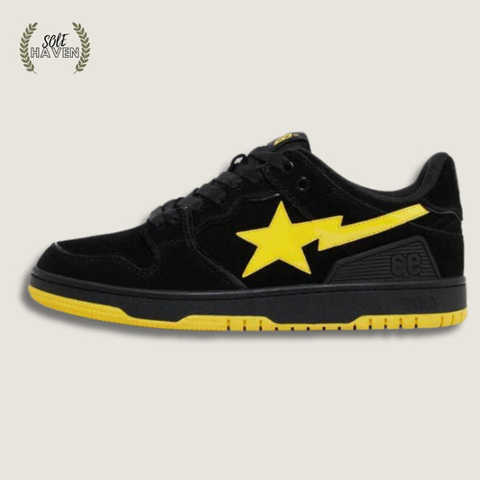 Sk8 Sta 'Black Electric Yellow' - Sole HavenShoesBape