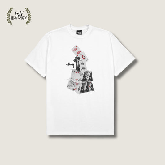 Stussy House Of Cards Tee 'White' - Sole HavenShirtStussy