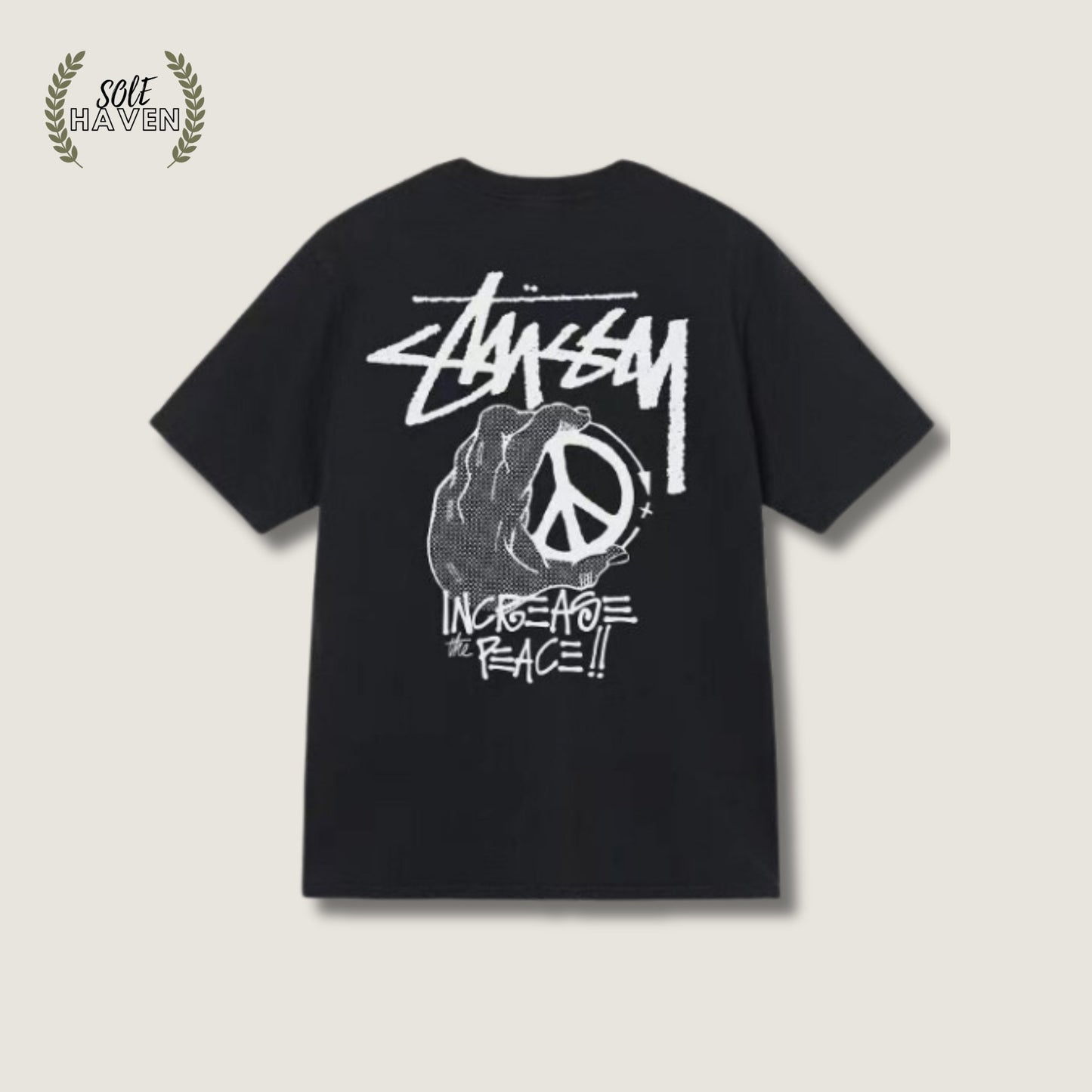 Stussy Increase The Peace Tee 'Black' - Sole HavenShirtStussy