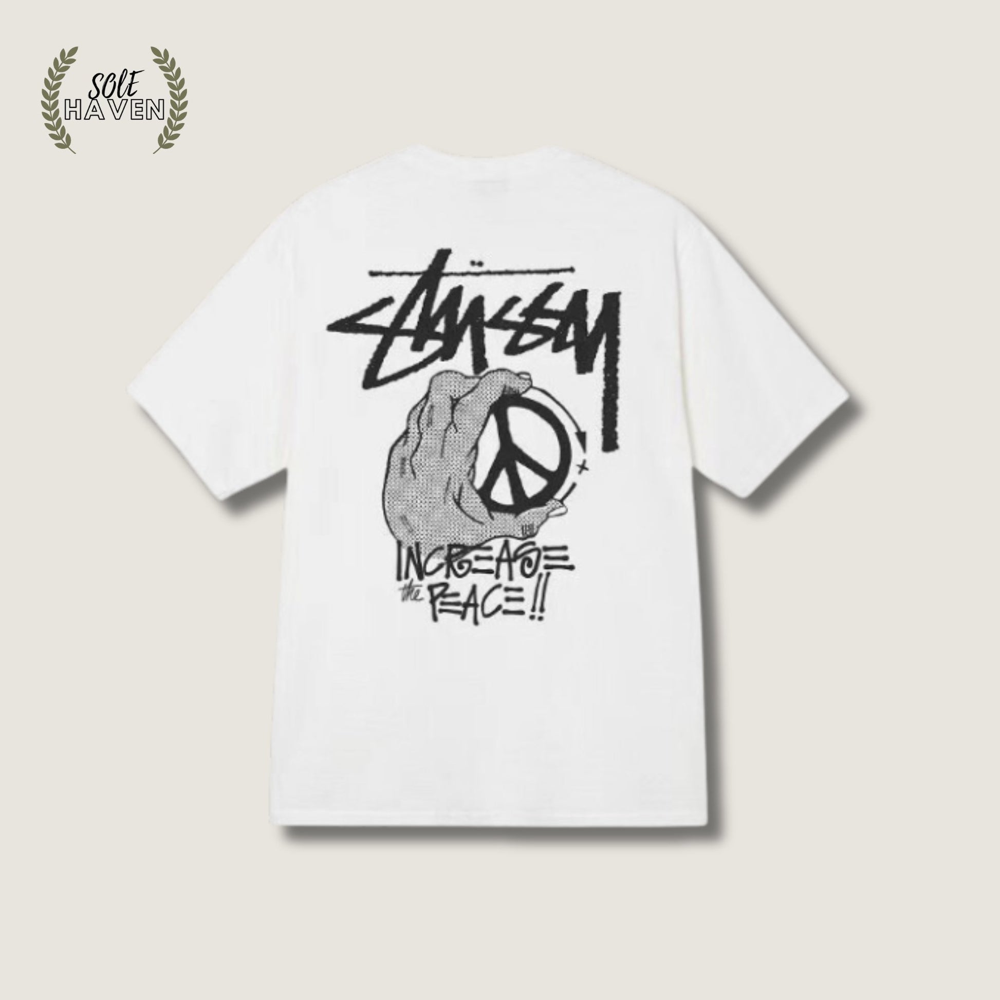 Stussy Increase The Peace Tee 'White' - Sole HavenShirtStussy