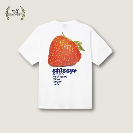 Stussy Strawberry Tee 'White' - Sole HavenShirtStussy