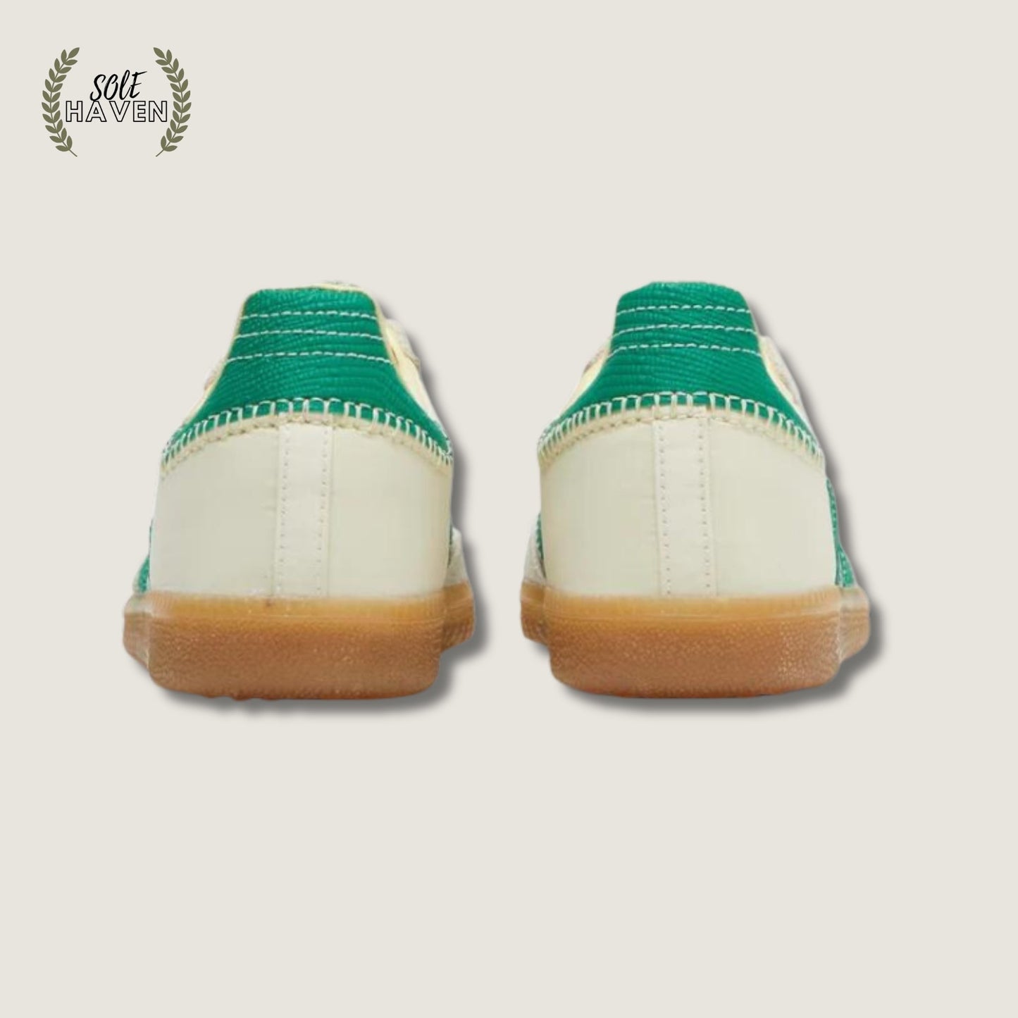 Wales Bonner x Samba 'Cream White Bold Green' - Sole HavenShoesNike